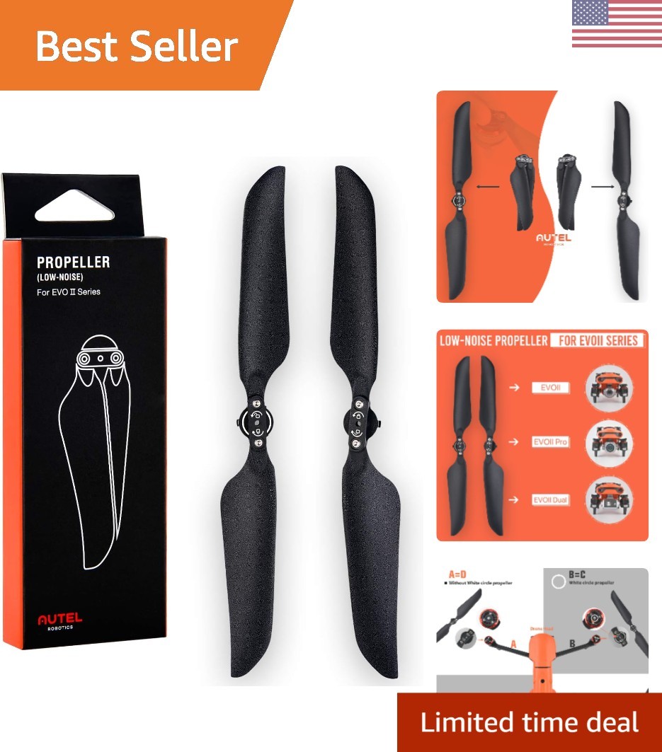 Foldable Low Noise Propellers for EVO II Series - 1 Pair with 30-Day Guarantee