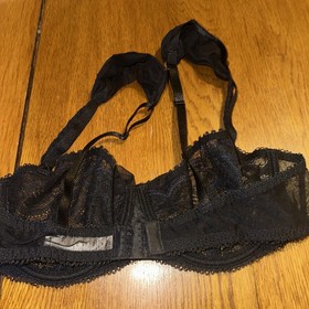 NWT Aubade Lace Underwired Bra Elec 34 B Black Blue