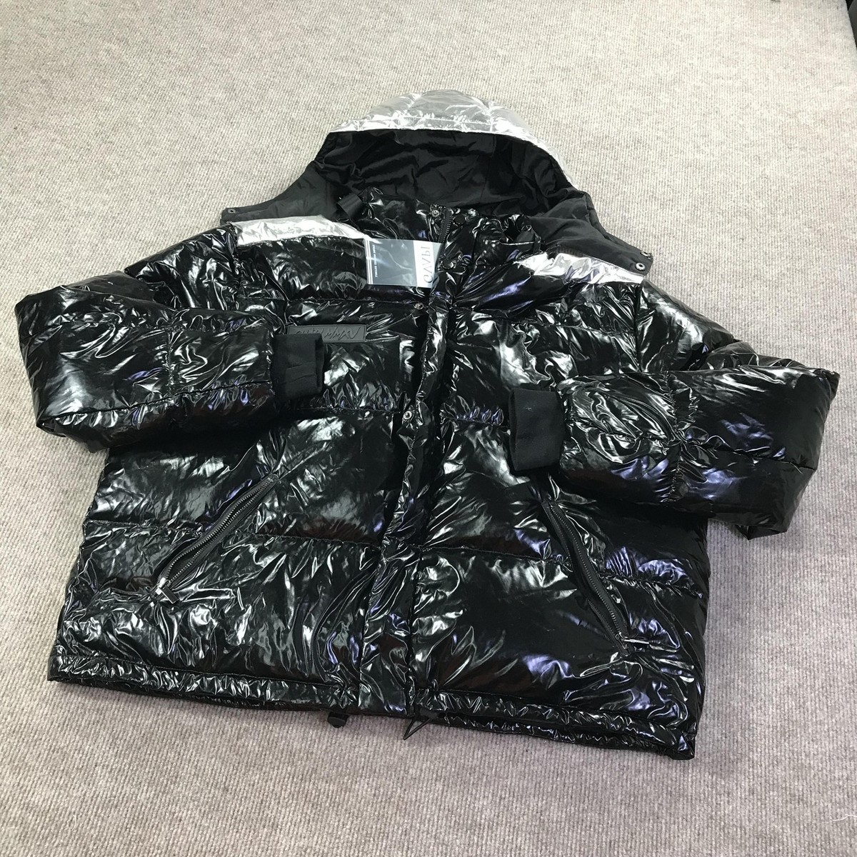 Goose Down Fill 900 Jacket GVAPI Down Jacket Mens 2XL Black Silver