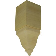 EWCR81 Crown Inside Corner Block 4-1/4" Tall x 3" deep. Unfinished