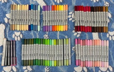 Copic Sketch Ciao Markers 78 Color Set Art Drawing Marker Pen Japan Used