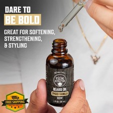 Viking Revolution Beard Kit Spiced Vanilla Beard Grooming Balm Oil Comb Brush