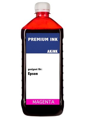 Akink Tinte für Epson - 1 Liter magenta für EPSON Ecotank ET-5800 ET-5850