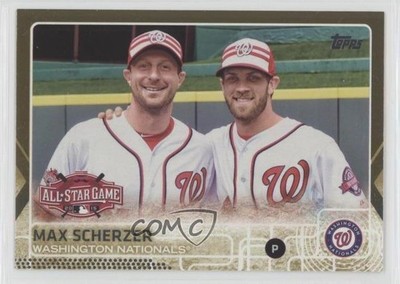 2015 Topps Update All-Star Gold 1037/2015 Bryce Harper Max Scherzer #US300 0xy0