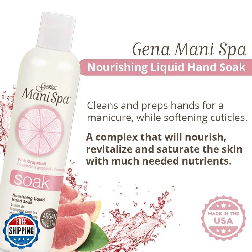 Gena Mani Spa Liquid Hand Soak | Softens, Moisturizes Hands, Nails, and Cutic - Image 4 of 4