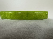 Green Marble Classic French Hair Barrette Ornament Clip 3" Long