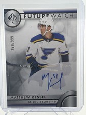2023-24 UD SP Authentic Matthew Kessel Future Watch Auto 268/999 #130 Blues
