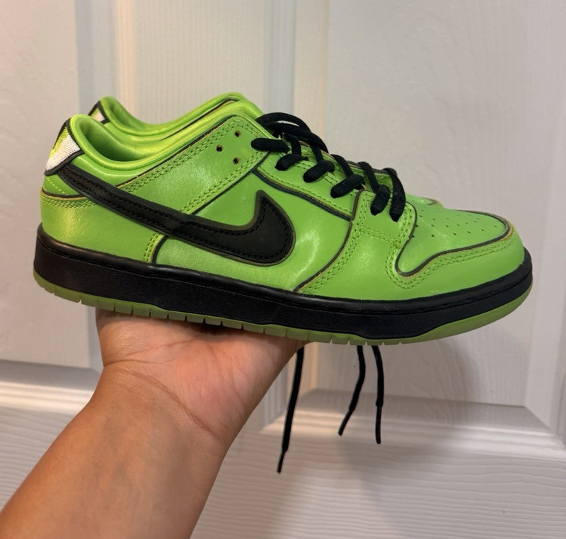 Nike SB Dunk Low Green/Black Skateboarding Shoes Youth 3y