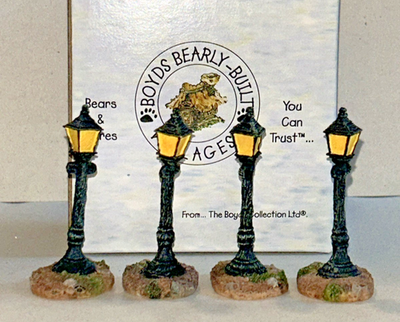 #ad Boyds Town Gas amp; Electric Co. 4 Lamp Posts Style # 19805 In Box $10.00