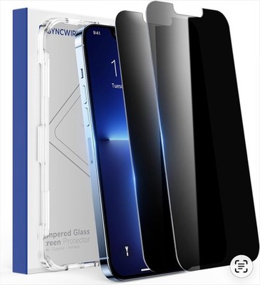 SYNCWIRE Sichtschutz für iPhone 13 Pro Max/14 Plus 6,7 Zoll [2 Stück], Anti-Spy