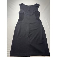 Ann Taylor Black Ponte Sheath Dress Size 6 Ribbed Waist Insert NWT 247197