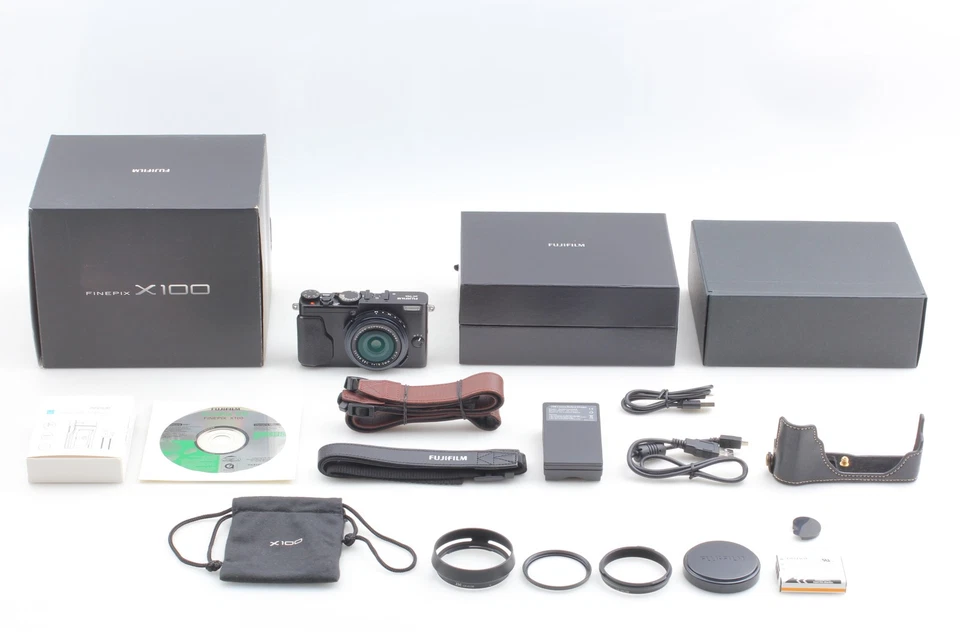[Near MINT] BOXED Fujifilm FinePix X100 Silver 12.3 MP Digital Camera From JAPAN - Image 2 of 4