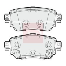 APEC APEC Renault KOLEOS II HC 2016 Bremsbeläge Hinten (R90) PAD2013