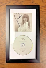 Taylor Swift Signed/Framed Tortured Poets Department CD w/ Autographed Photo!