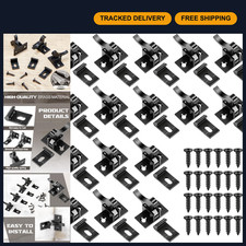 16 Pcs Heavy Duty Black Cabinet Door Latch Set - Durable, Secure, Easy Install