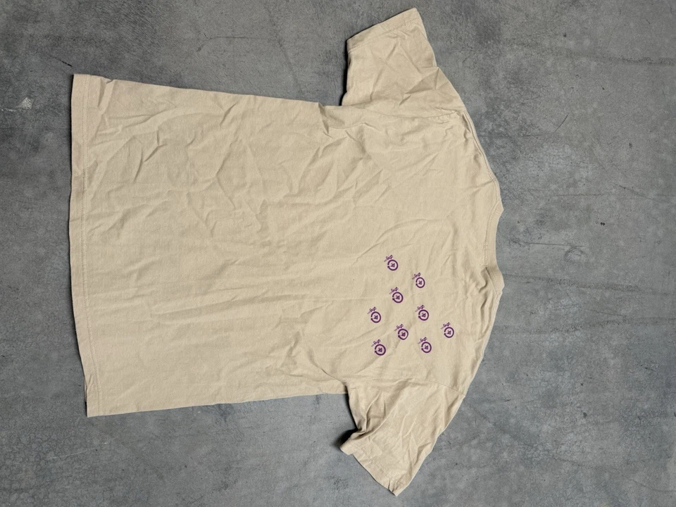 Camiseta vintage LRG grupo de pesquisa levantado Y2K XL rosa bronzeado feita nos EUA - Imagem 3 de 4