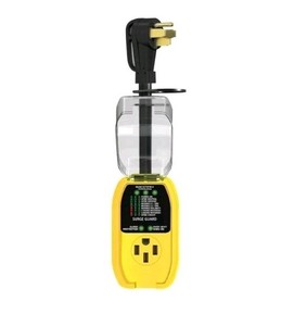 rv Surge Protector 50 Amp with Waterproof Cover, All-in-1 Smart Circuit Analyzer