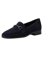 Damen Slipper Tamaris Leder Navy Blockabsatz EU 36 Bequem Schuhe