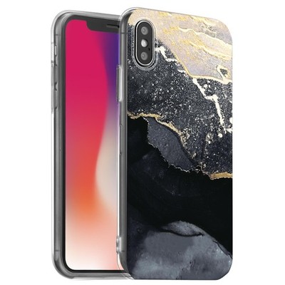 Motiv Schutz Hülle für iPhone X XS Handy Silikon Muster Tasche Case Bild Cover