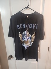 Bon Jovi Because We Can Tour 2013 What About Now Black Concert T-Shirt Size L