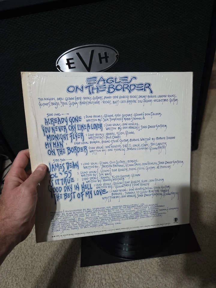 Eagles On The Border оригинальный 1974 1-й «Стерлинговый» пресс термоусадка/хайп EX/NM- - Изображение 3 из 4