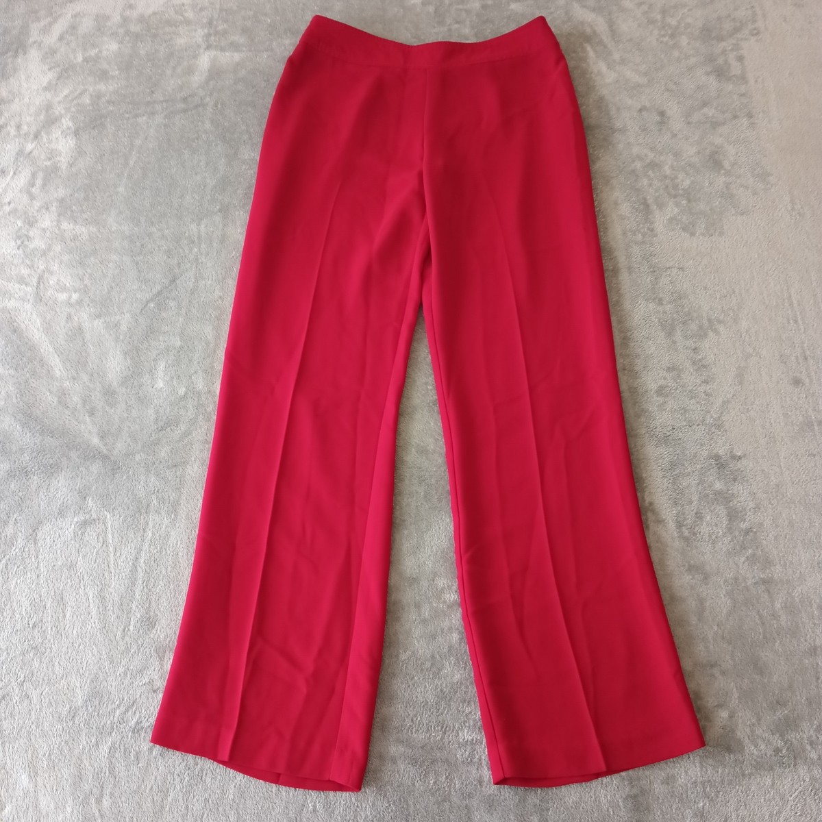 B.Moss Dress Pants Womens Size 6 Red Lightweight Rear Zip 30x30 High Rise |  eBay