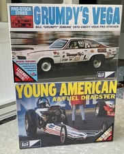 2 MPC Model Kits Grumpy Vega Mpc877/12 Hound American Dragster Mpc760/12 Sealed