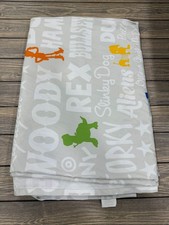 Disney Pixar Toy Story 4 Full Flat Sheet Gray With Character Silhouettes