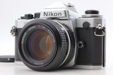 NEAR MINT Nikon FE2 35mm SLR Film Camera Silver Ai Nikkor 50mm f1.4 From JAPAN