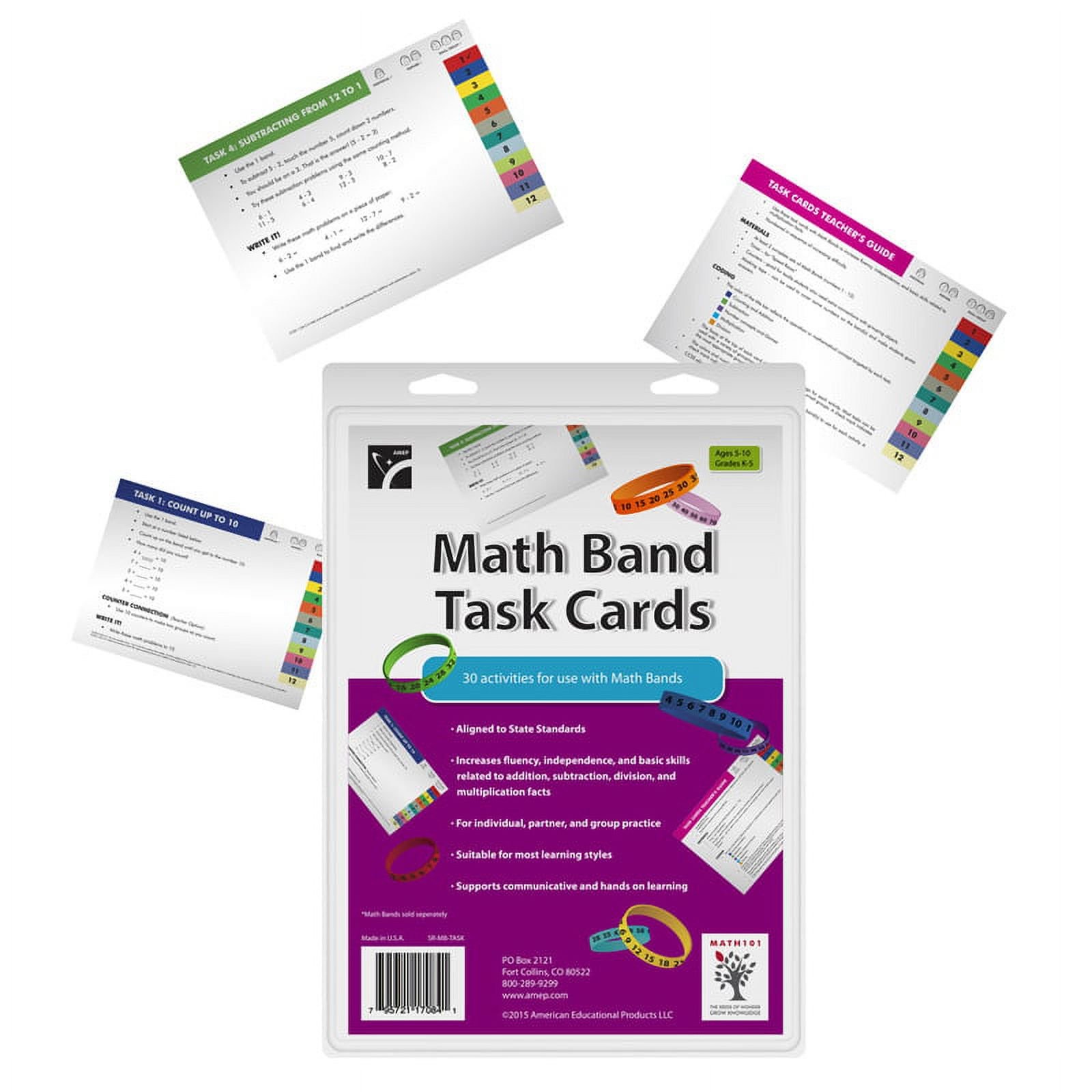 Американские образовательные продукты SR-MB-Карточки с заданиями Task Math Bands 2190₽