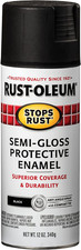 7798830 Stops Rust Spray Paint, 12 Oz, Semi-Gloss Black