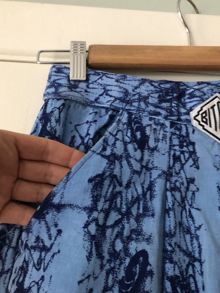 Vtg 80s 90s Baggy Pants Muscle parachute MC Hammer Men SMALL workout bitchin - Image 3 of 4