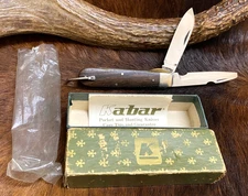 KA-BAR 1148 USA., Electricians Knife, Ebony Handle, 3 3/4", Original Box