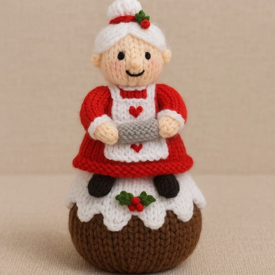 Knitting Pattern Santa Mrs Claus Chocolate Orange Bath Bomb Cover For Christmas