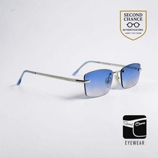 Christian Dior Tiger Rimless Vintage Sunglasses-New Gradient Custom Lenses-NOS