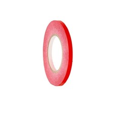 6 Rolls Poly Bag Sealing Tape Red 2.3 Mil 3/8" x 180 Yards with Tape Dispenser