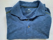 Tommy Bahama Blue Short Sleeve Polo Shirt Mens Size M