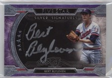 2018 Topps Five Star Silver Signatures Purple 21/25 Bert Blyleven Auto HOF 2u5
