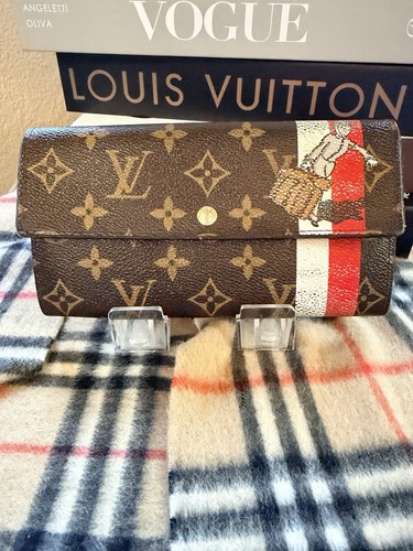 Louis Vuitton Monogram Groom Sarah Wallet Limited Edition Red Interior 01446898