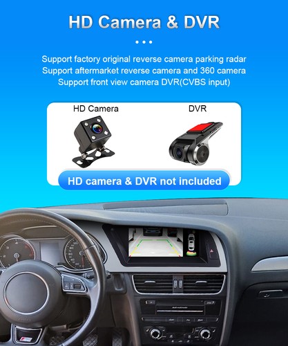 Für Audi A4/B8/S4/S5 2009-2012 8.8" Autoradio CarPlay Android 14 SWC Wifi GPS - Bild 18 von 19