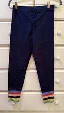 Boden NEW 8 Petite Navy Leggings With Rainbow Cuff