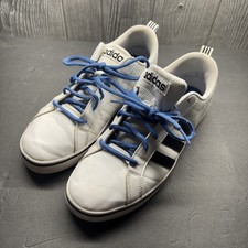 Zapatillas de cuero Adidas Neo VS Pace para hombre talla 9 suela azul