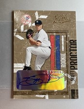 2004 Donruss Leather & Lumber Rookie RC Auto /500 Scott Proctor #165 Yankees