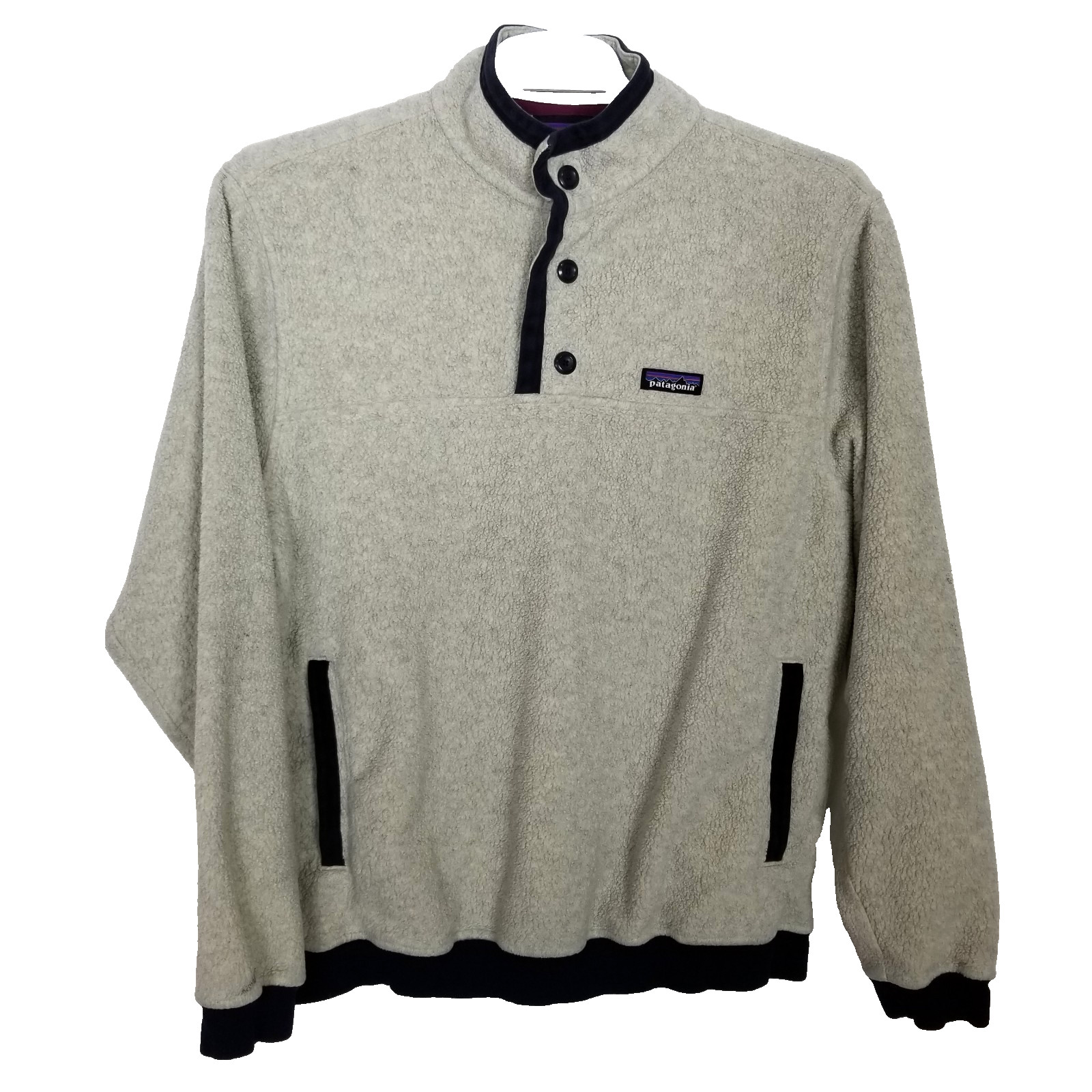 Patagonia Men Shearling Button Pullover Sweatshir… - image 1