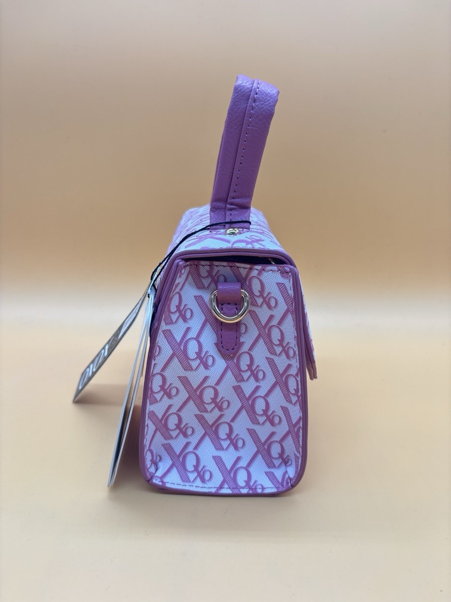 XOXO Pink Handbag Gold Snap Close With XOXO Logo Vegan