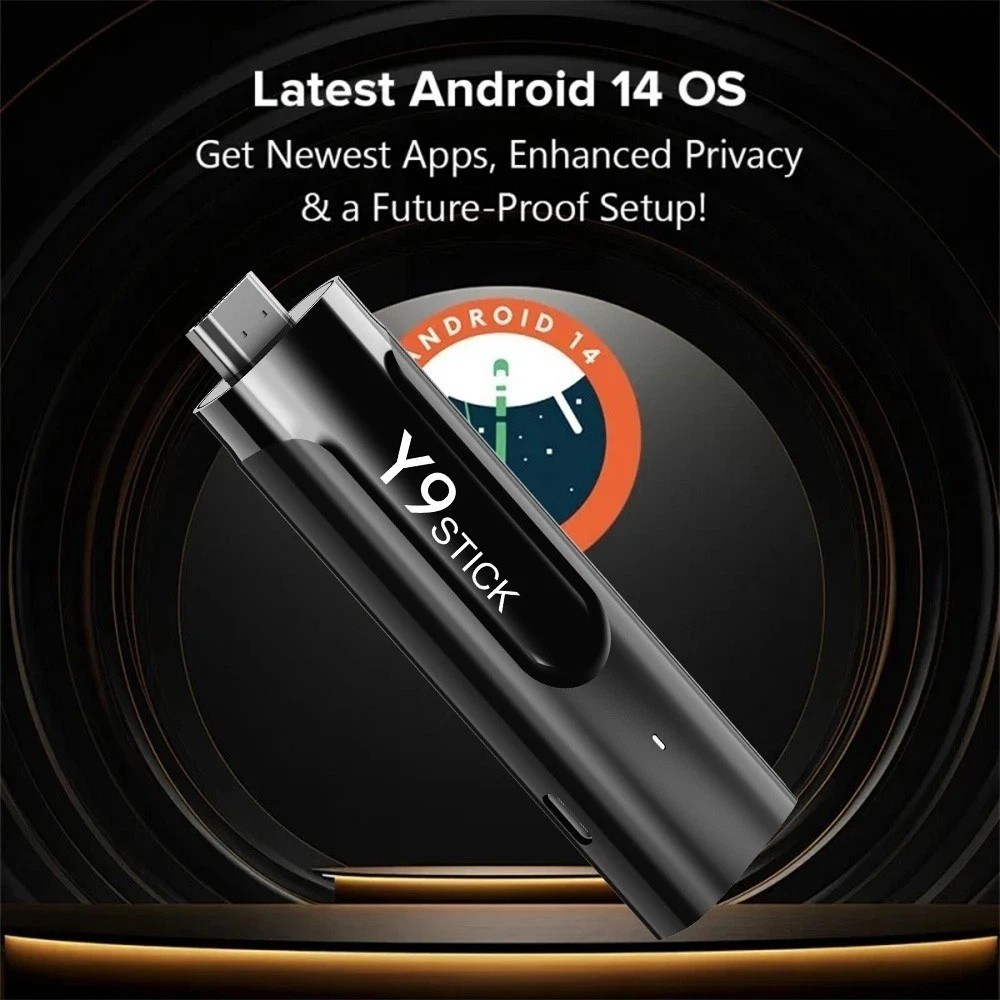 M98-Y9 Android 14 TV Stick 4GB+32GB 4K HDR WiFi6 BT5.0 Streaming Media Player alternate view 3