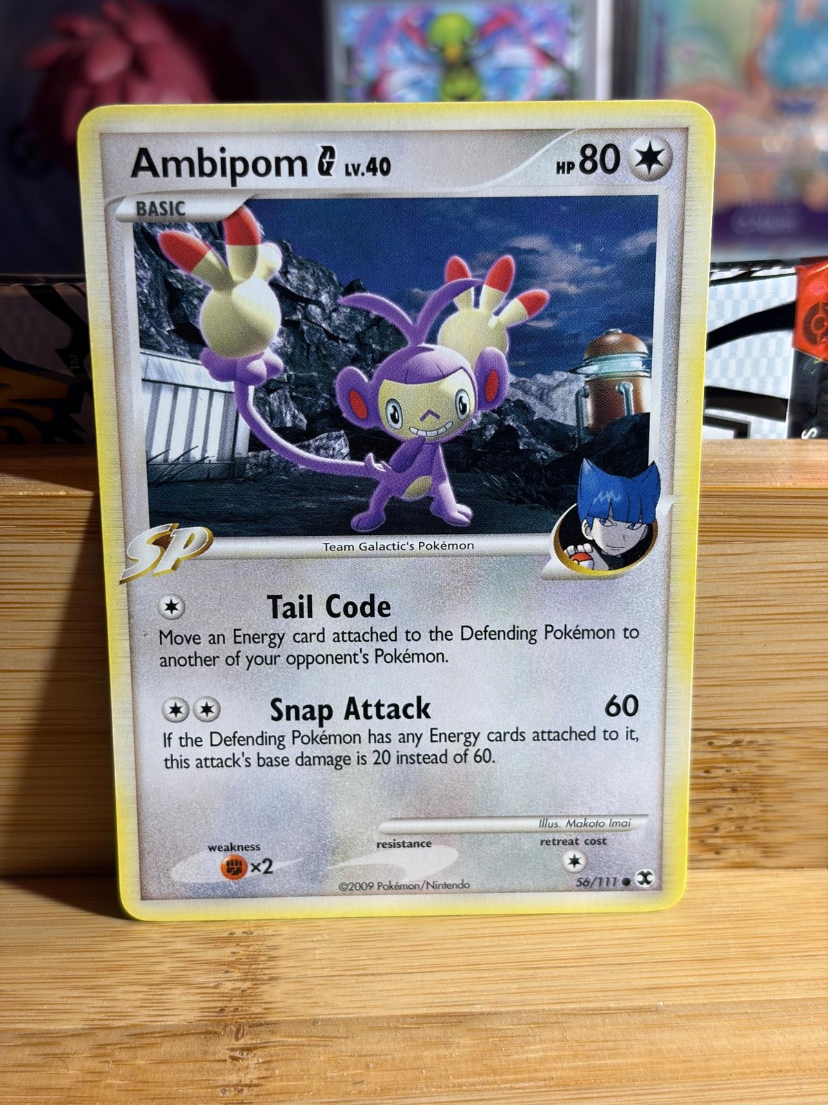 AMBIPOM G 56/111 Rising Rivals Common Pokemon TCG Lightly Played