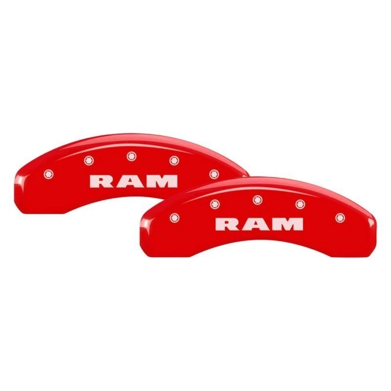 For Ram 3500 21-23 MGP Gloss Red Caliper Covers w Ram Engraving Full Kit, 4 pcs - Изображение 2 из 2
