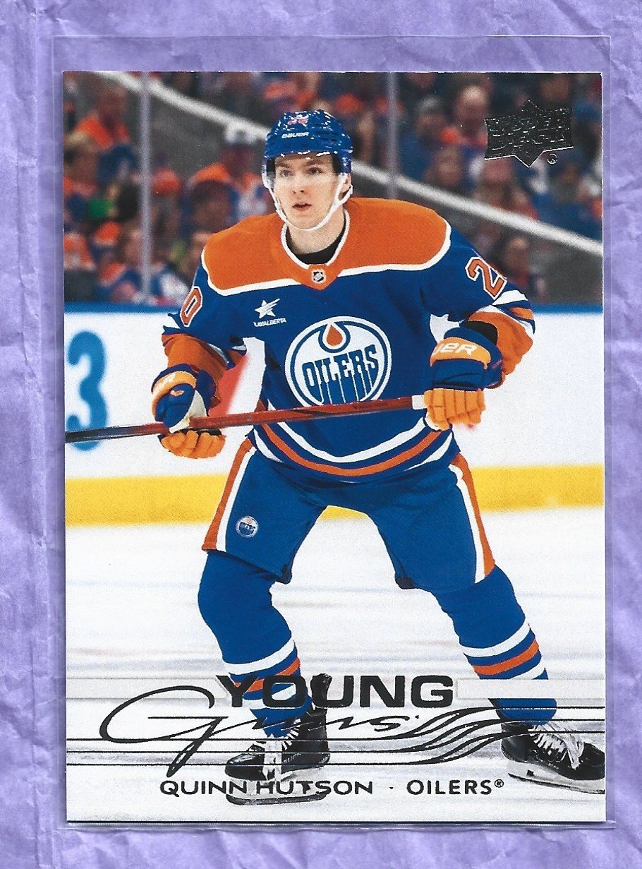 Quinn Hutson Edmonton Oilers 2025-26 Upper Deck YOUNG GUNS Card # 224