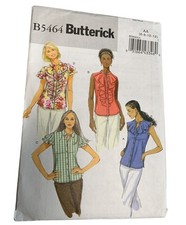 Butterick B5464 Sewing Pattern Womens Shirt Size 6-8-10-12 Uncut